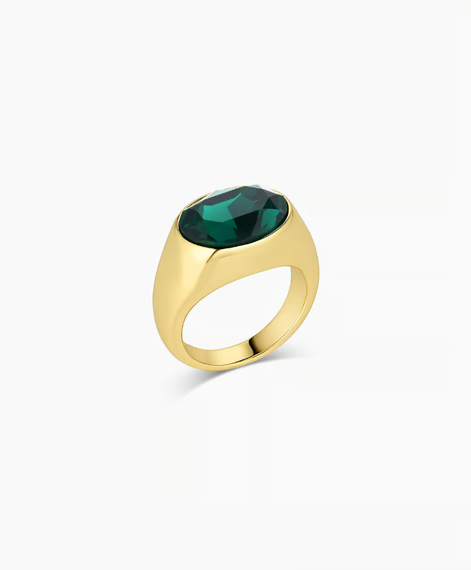Nova Cocktail Ring - Emerald