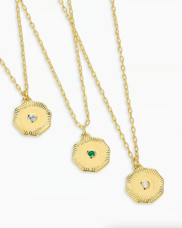 Gorjana palm 2025 coin necklace
