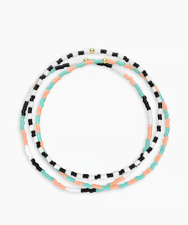 Gigi Stripe Bracelet Set - Palm Desert