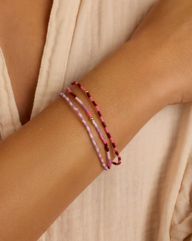 Gigi Stripe Bracelet Set - Malibu