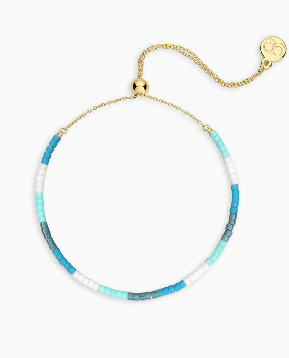 Gigi Stripe Adjustable Bracelet - Laguna