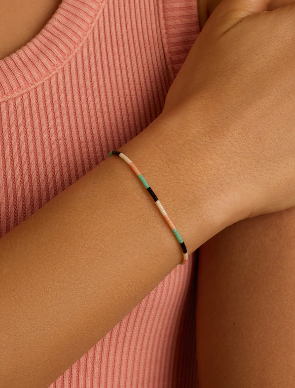 Gigi Stripe Adjustable Bracelet - Palm Desert