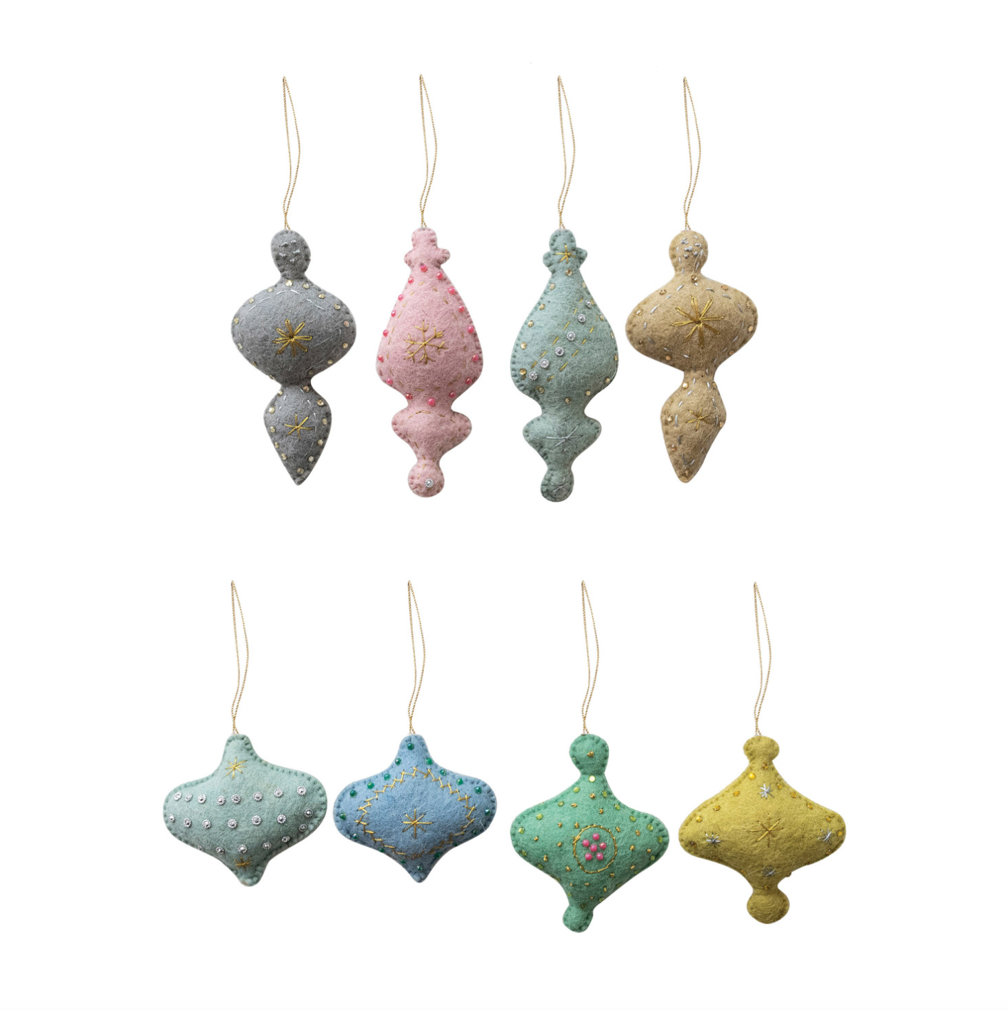 Felt Vintage Sequin Ornament