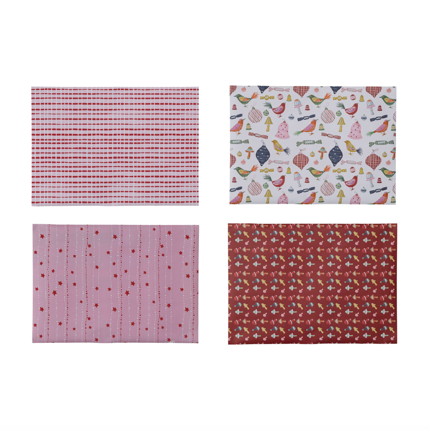 Patterned Wrapping Paper Sheets