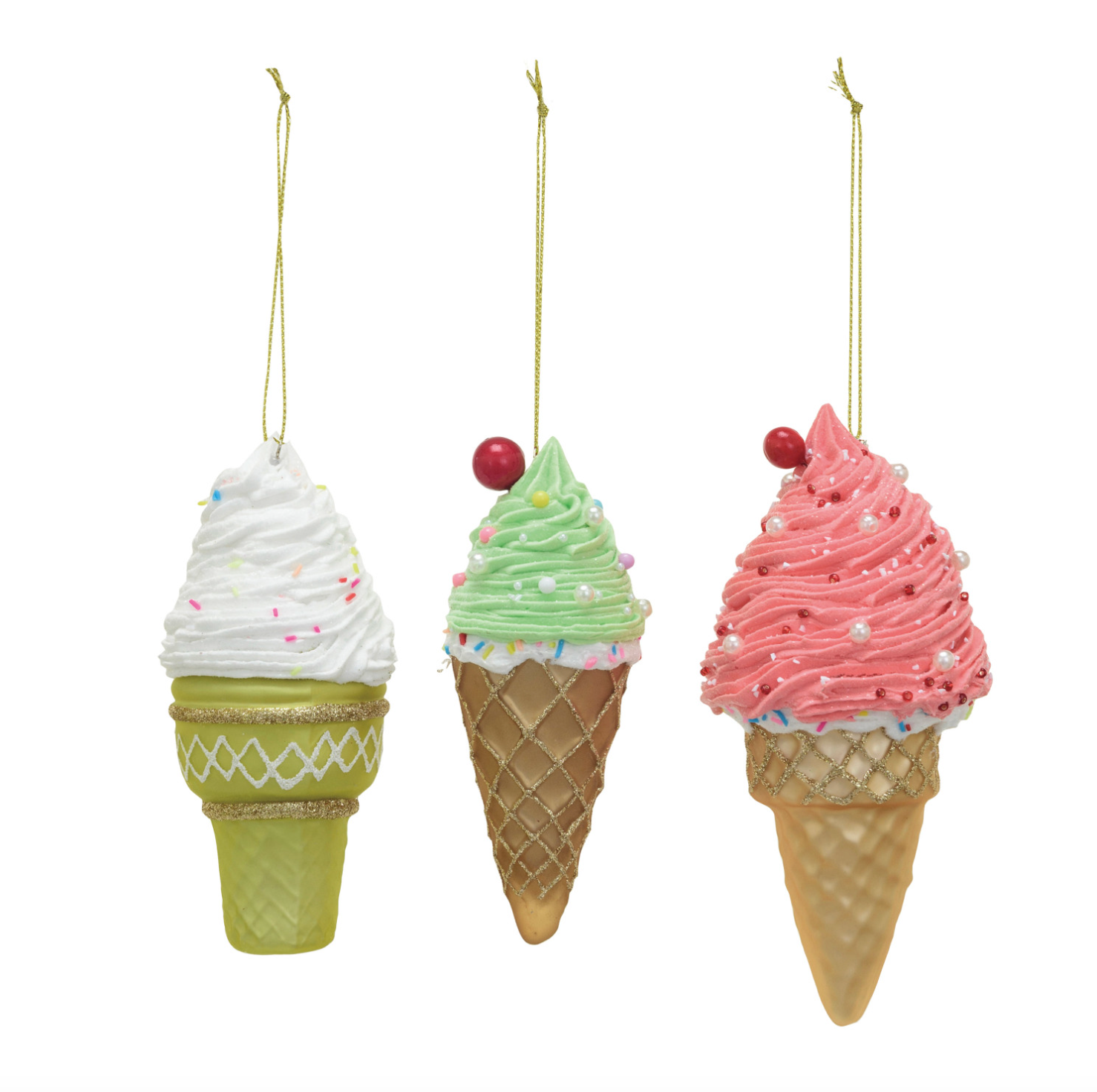 Ice Cream Cone Ornament