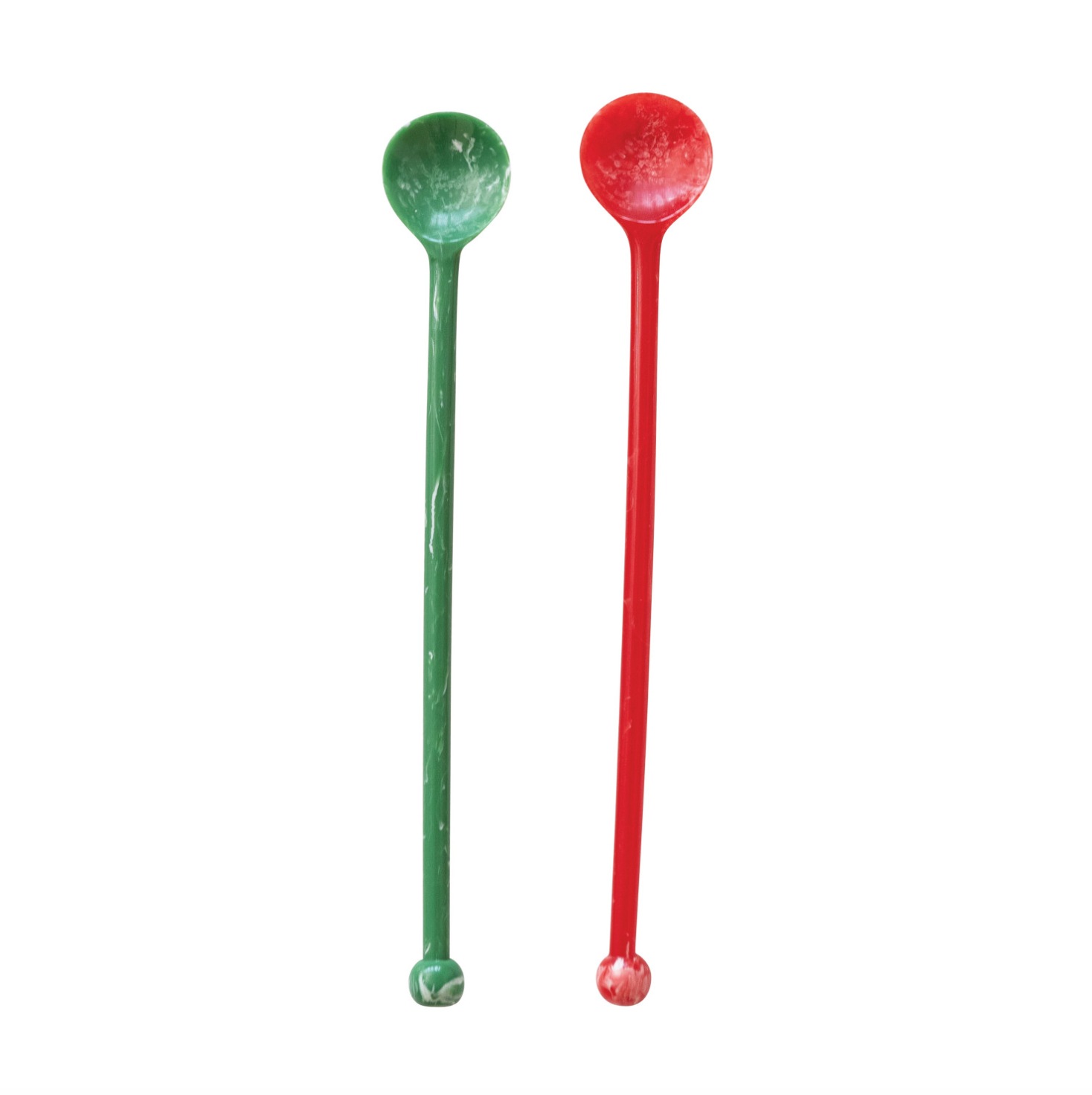 Marbled Holiday Cocktail Spoon