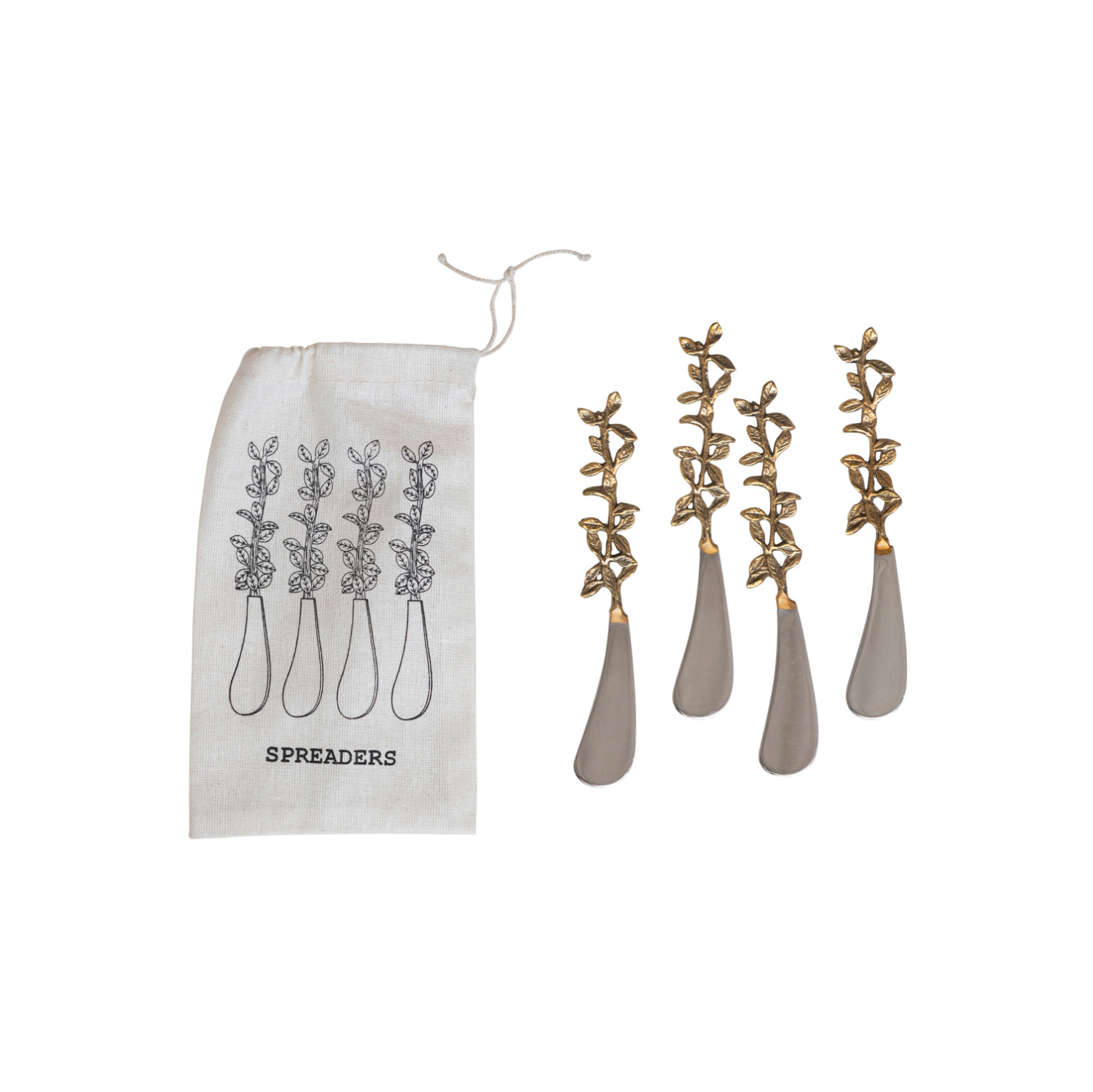 Leaf Handle Spreader Knife Set
