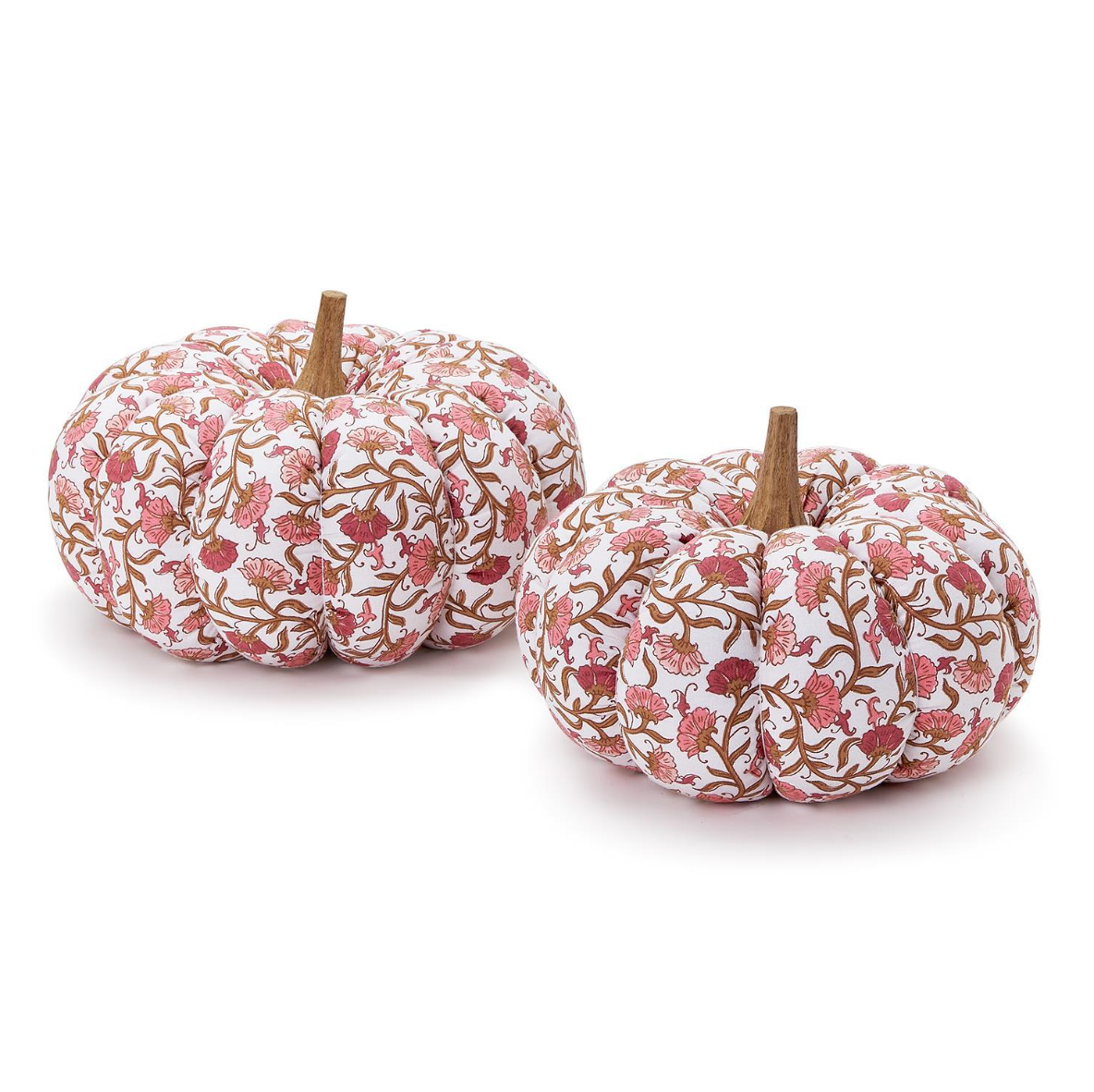 Autumn Floral Fabric Pumpkins