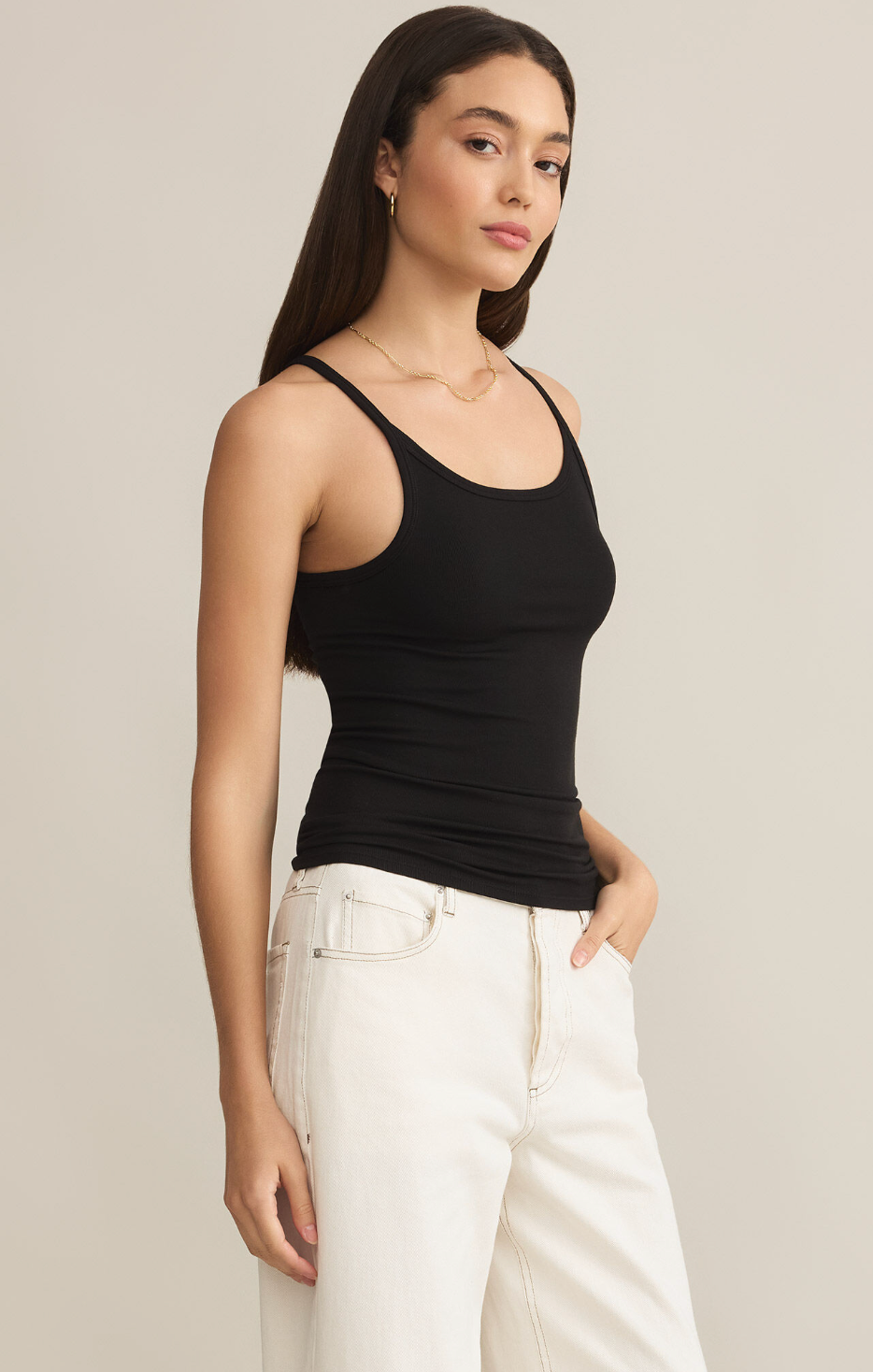 Second Skin Racer Tank - Black
