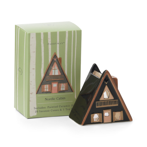 Nordic Cabin Incense House & Tea Light Holder