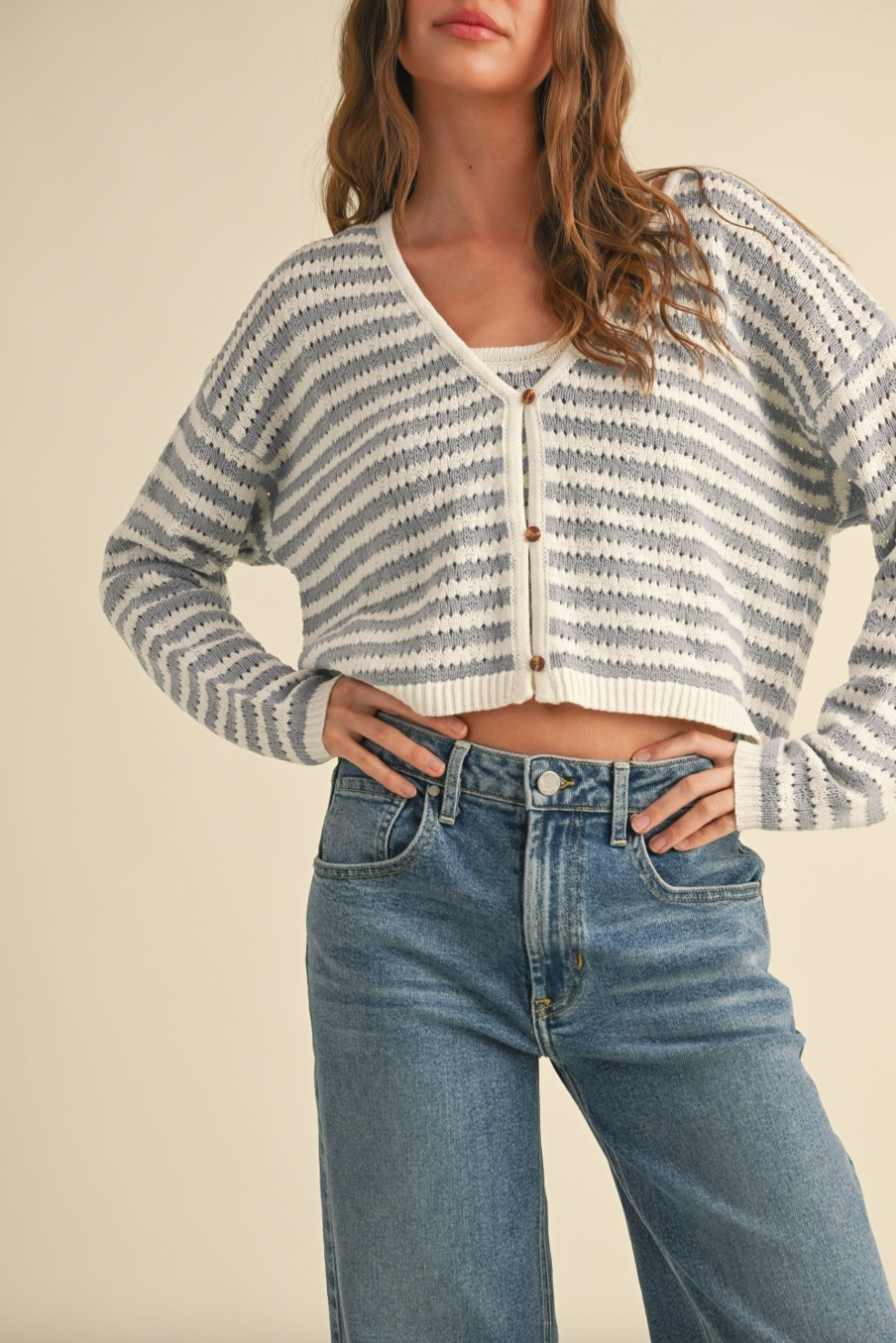 Morning Dew Crochet Knitted Cardigan