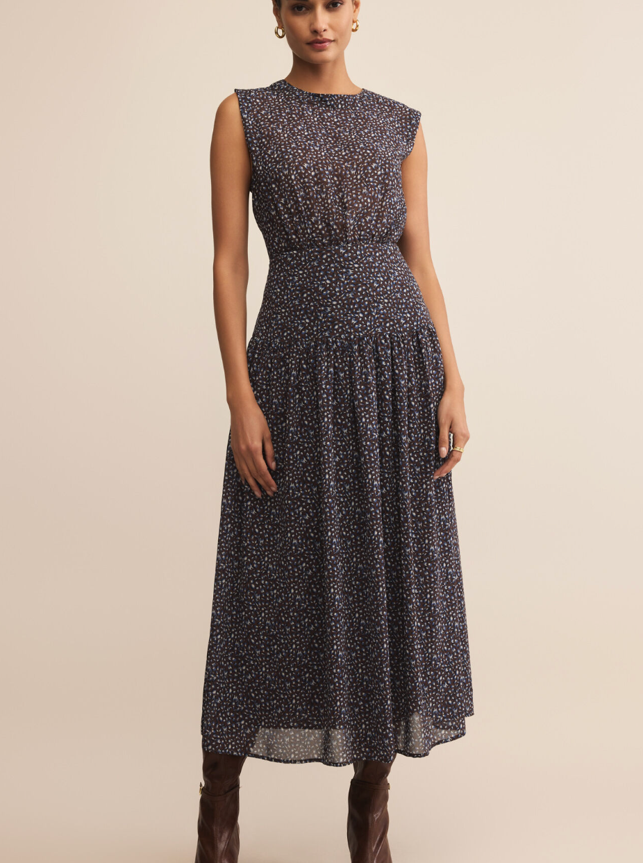 Etta Aspen Floral Midi Dress