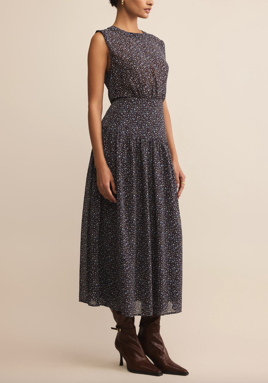 Etta Aspen Floral Midi Dress