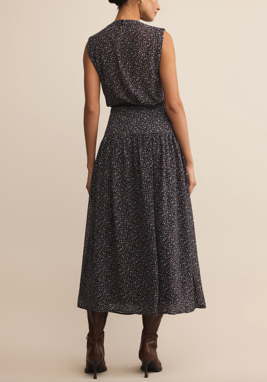 Etta Aspen Floral Midi Dress