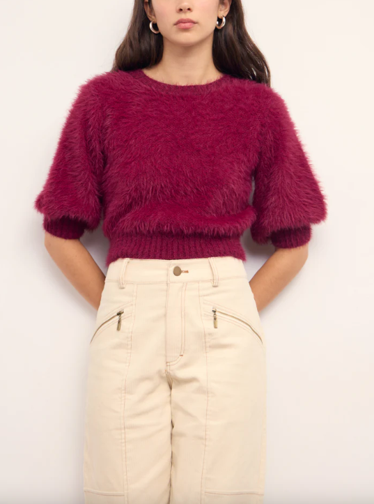 Alva Fluffy Cropped Knit