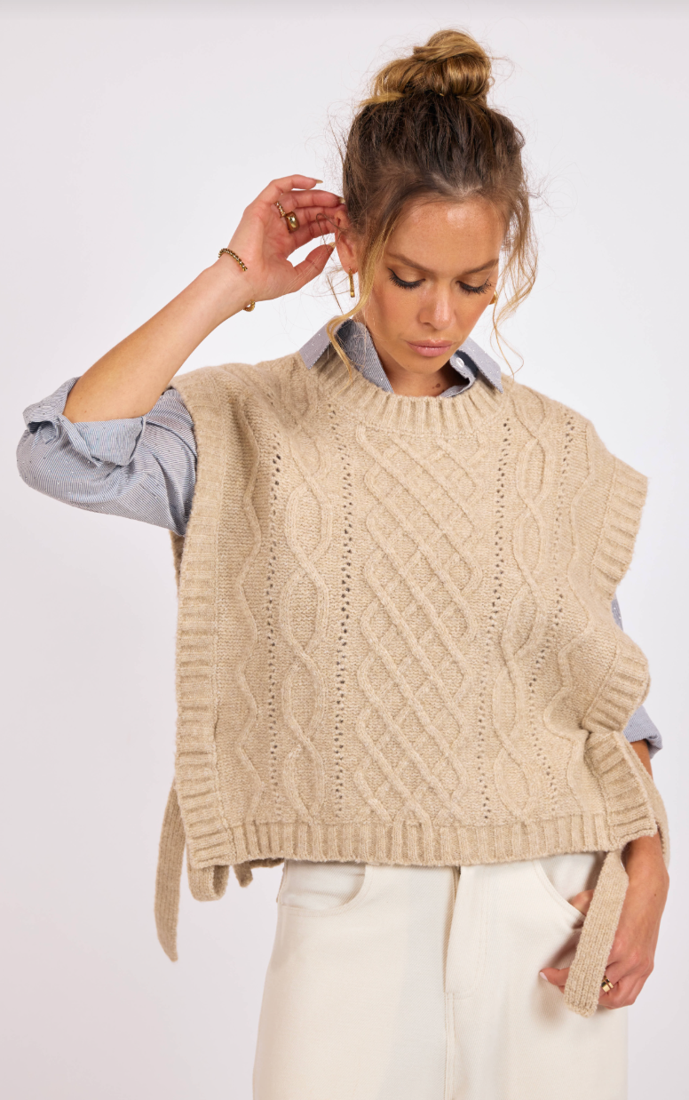 Jovie Side Tie Sweater Vest