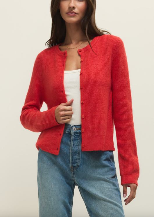 Medina Cardigan - Red Lotus