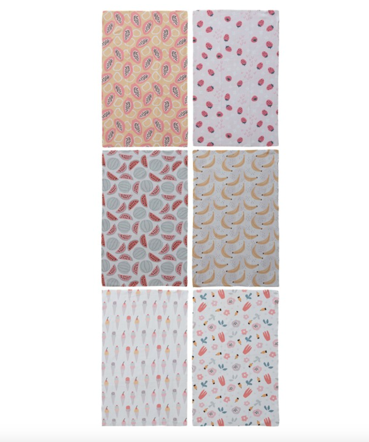 Summer Icon Printed Microfiber Tea Towel