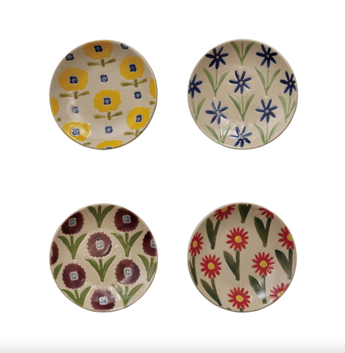 Funky Flowers Plate