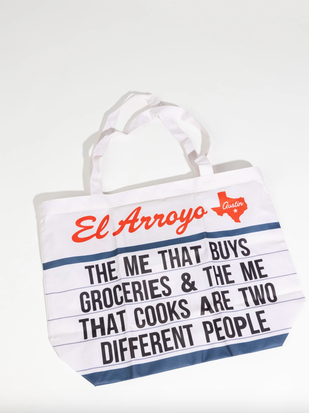 Packable Marquee Canvas Tote - Two Different People
