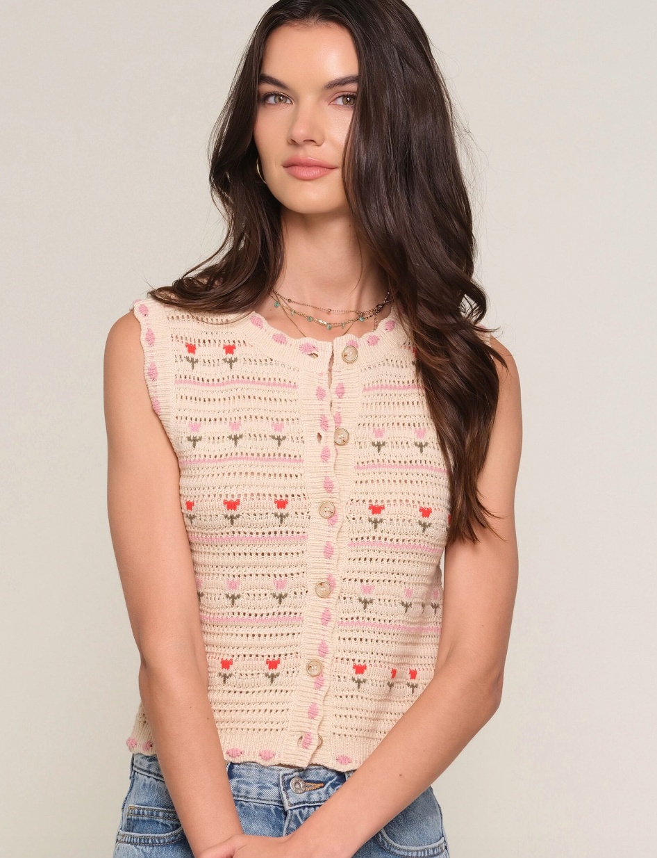 Lucrezia Vest - Ecru