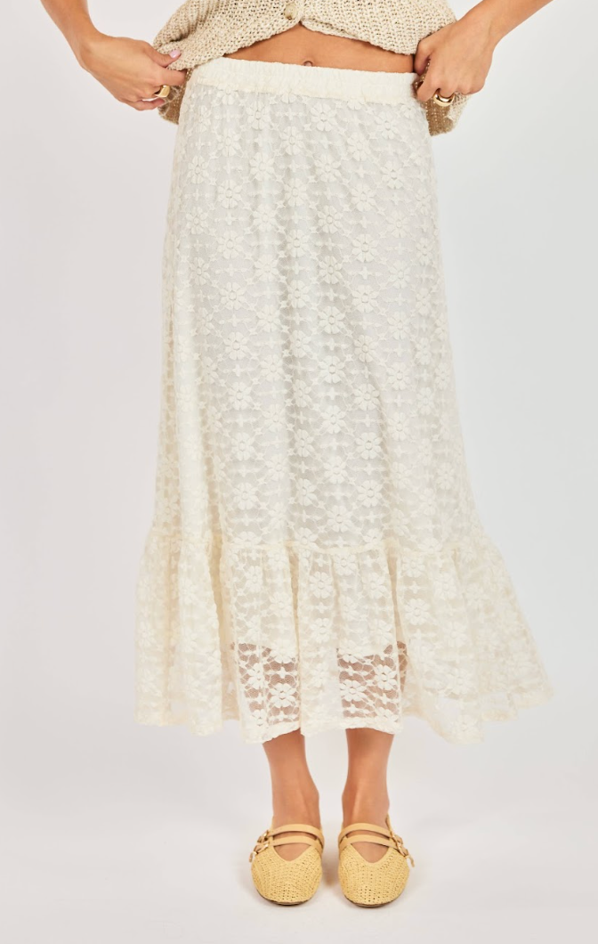 Letters Midi Skirt
