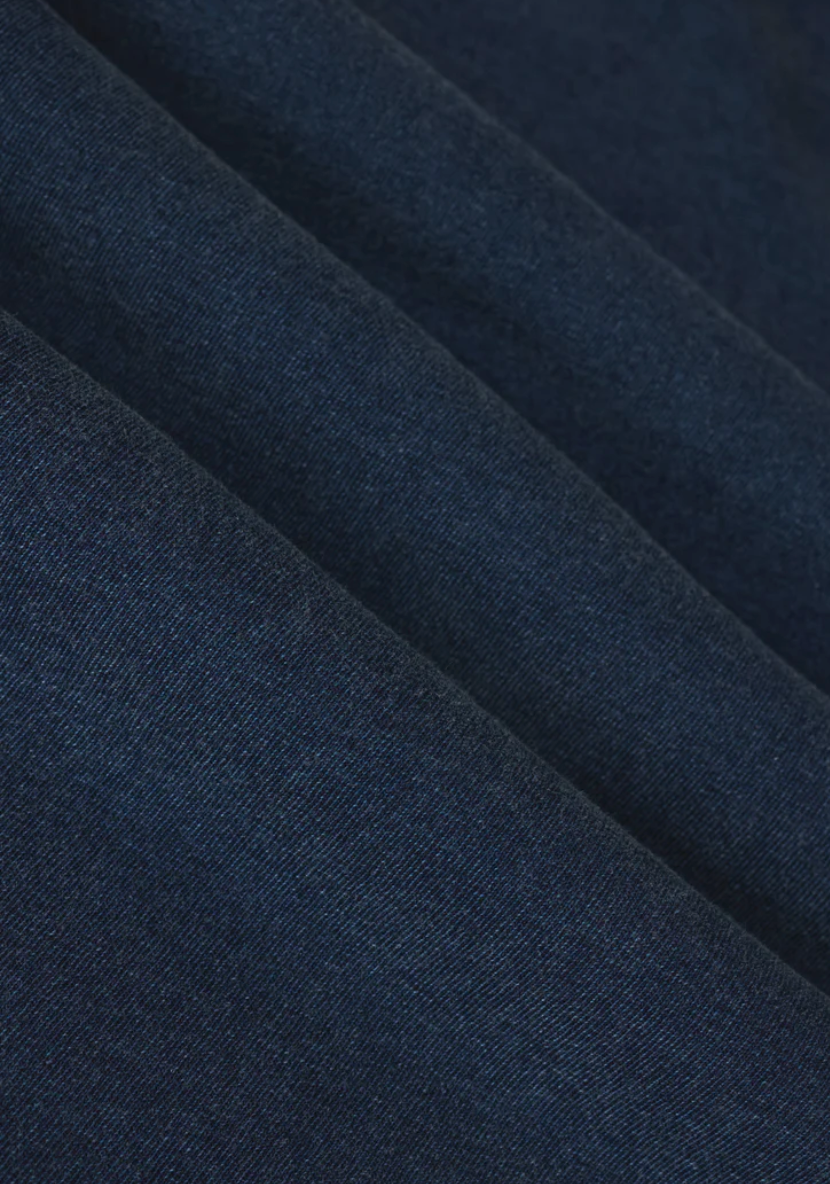 Reese Jersey Denim Button Up - Indigo
