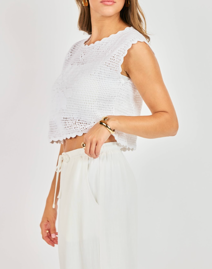 Open Field Crochet Sweater