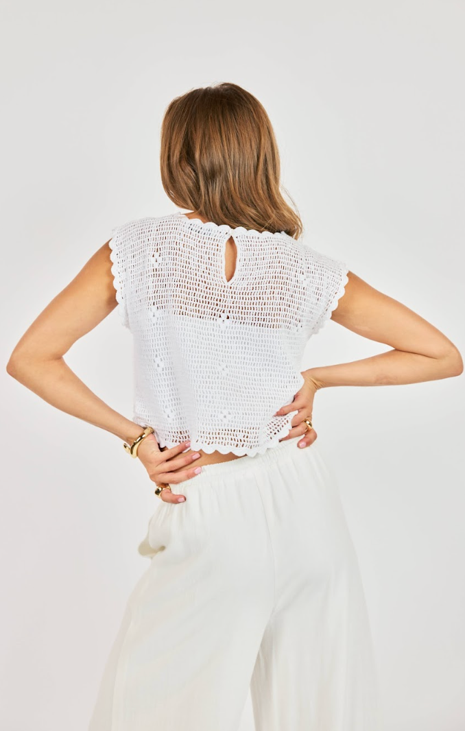 Open Field Crochet Sweater
