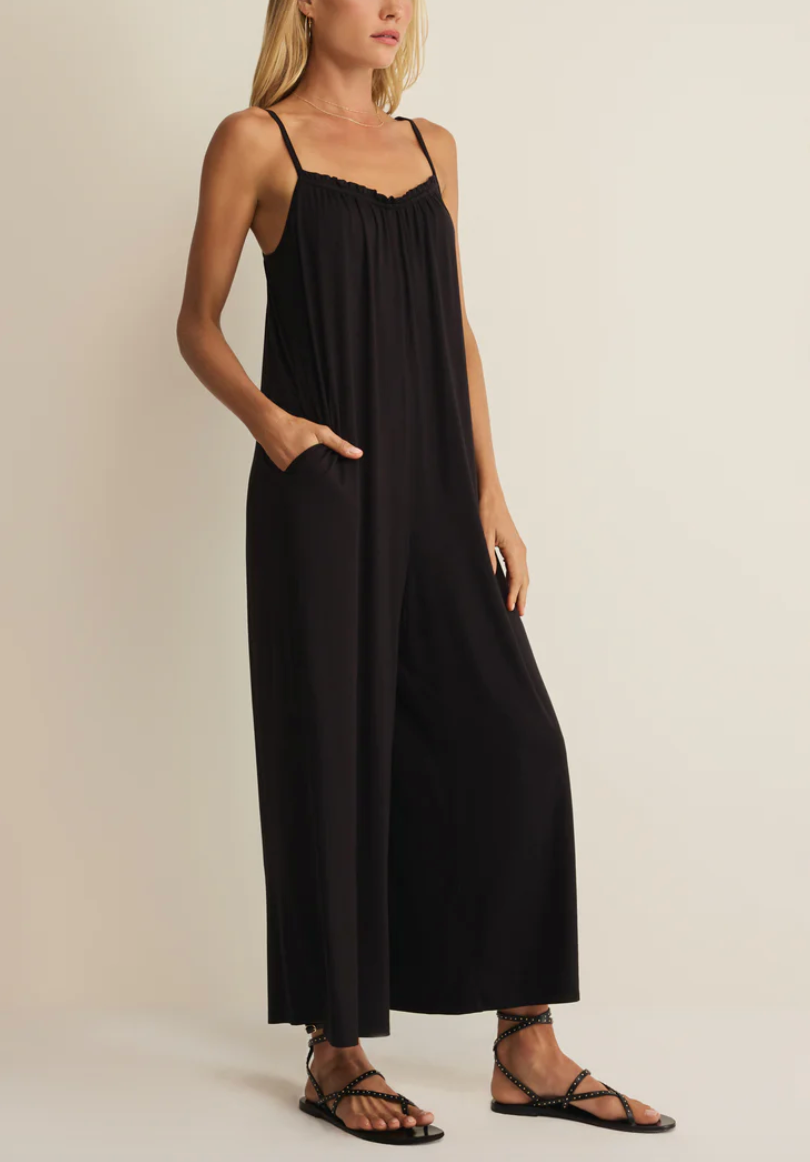 Day Off Stretch Jumpsuit - Black