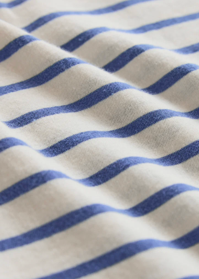 Junie Striped Tee - True Navy