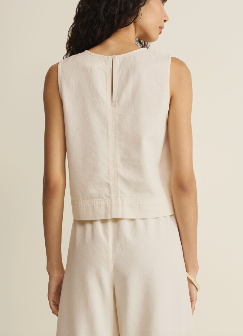Sun Seeker Cropped Tank - Cloud
