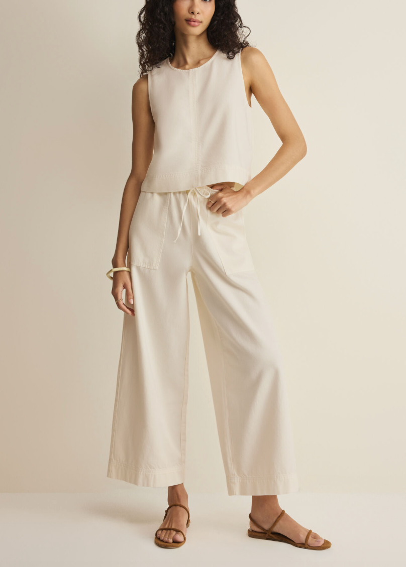 Sun Seeker Cropped Tank - Cloud
