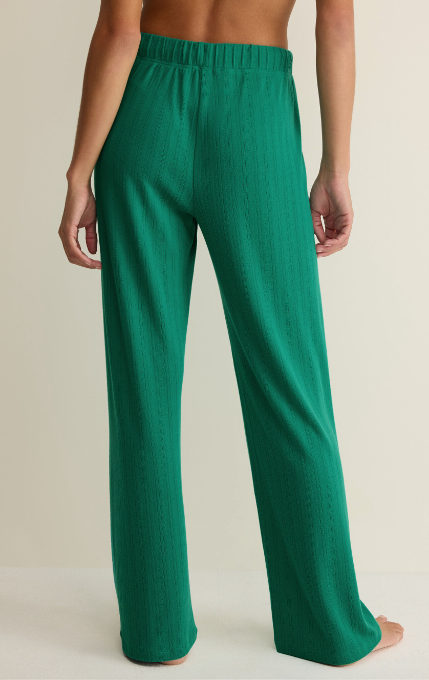 Downhome Pointelle Pant - Light Rainforest