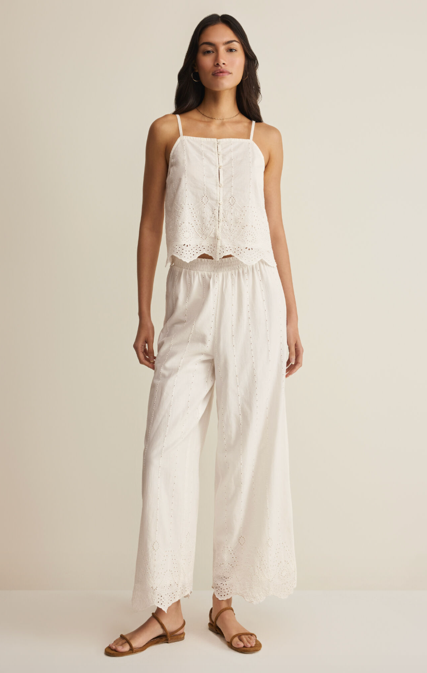 Sea Esta Embroidered Top - White