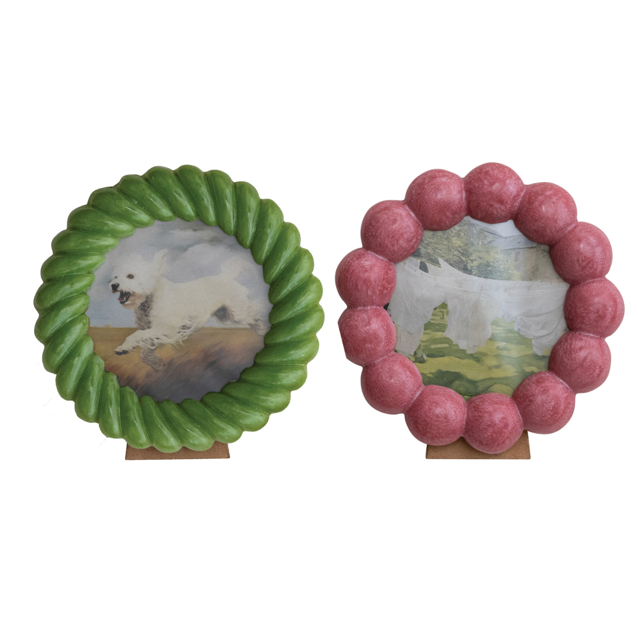 Textured Round Frame