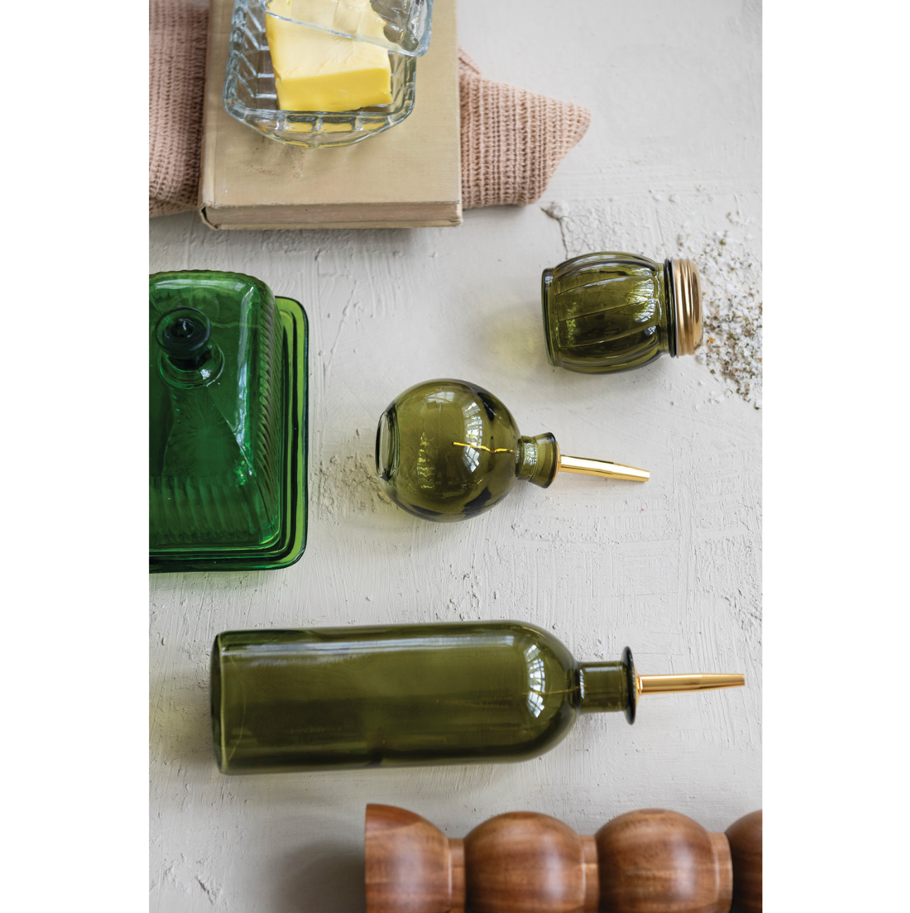 Olive Mini Cruet Bottle