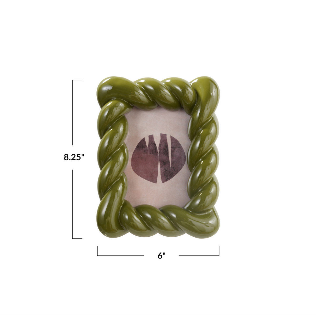 Twisted Green Photo Frame
