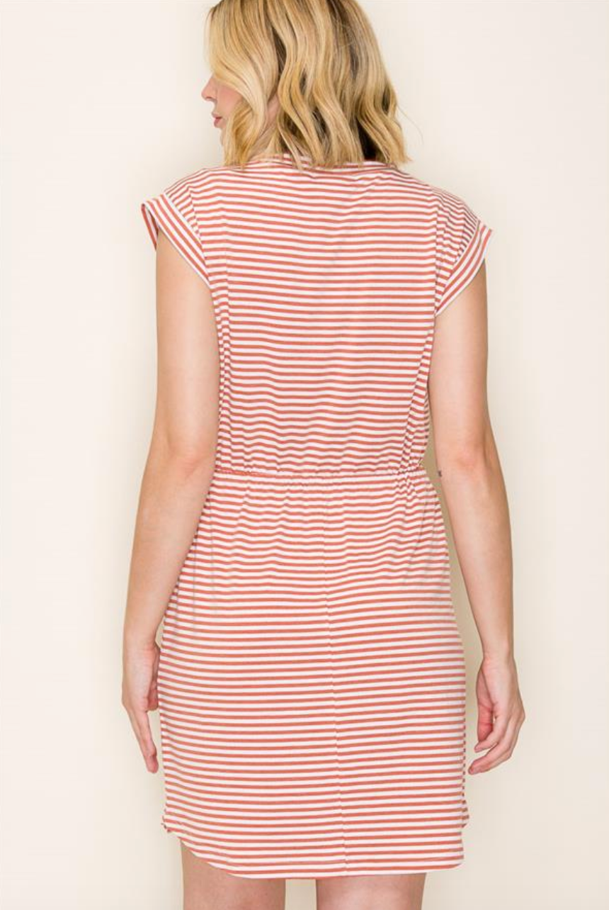 Across Town Striped Dress