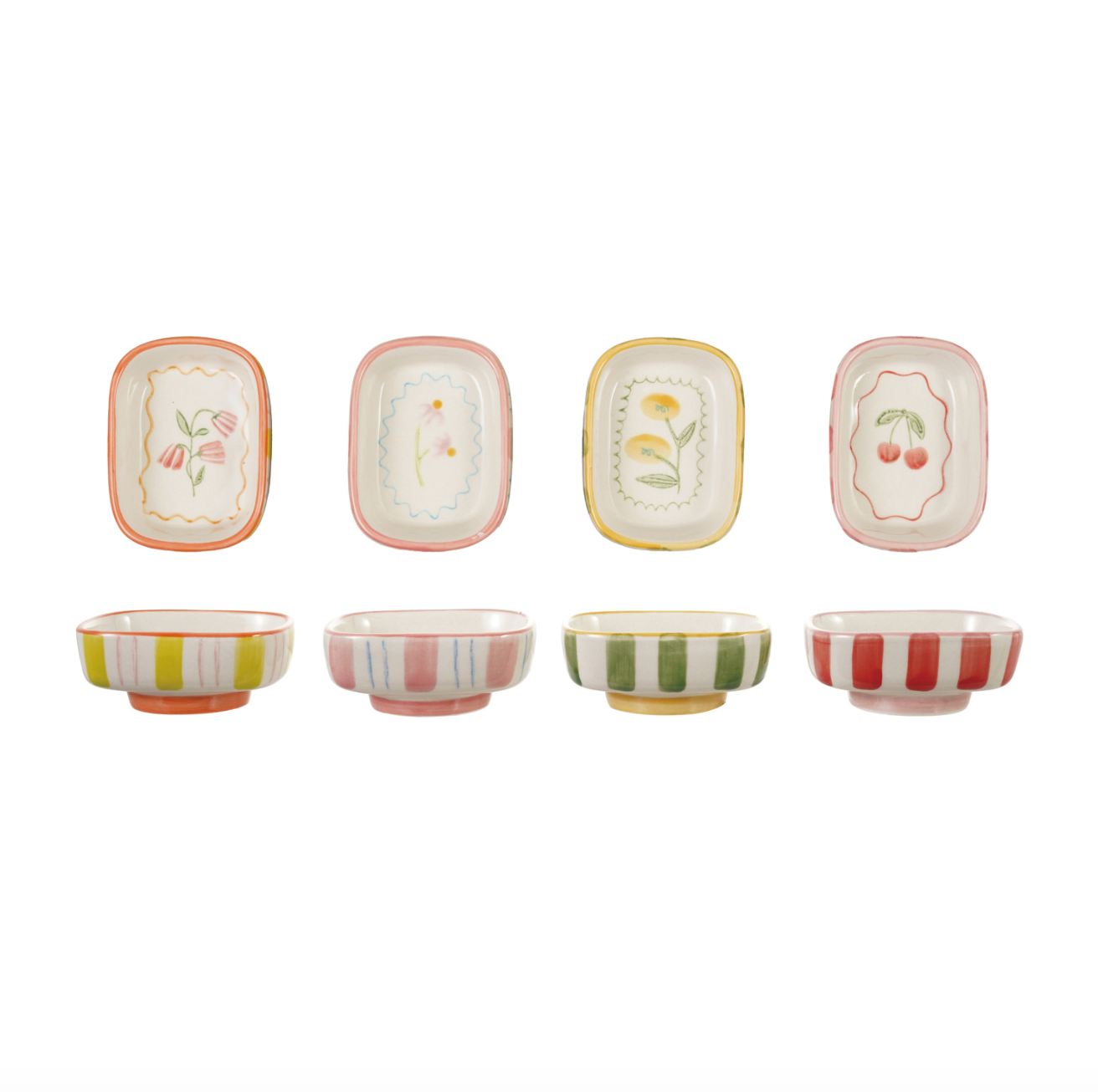 Fruit + Floral Footed Dish