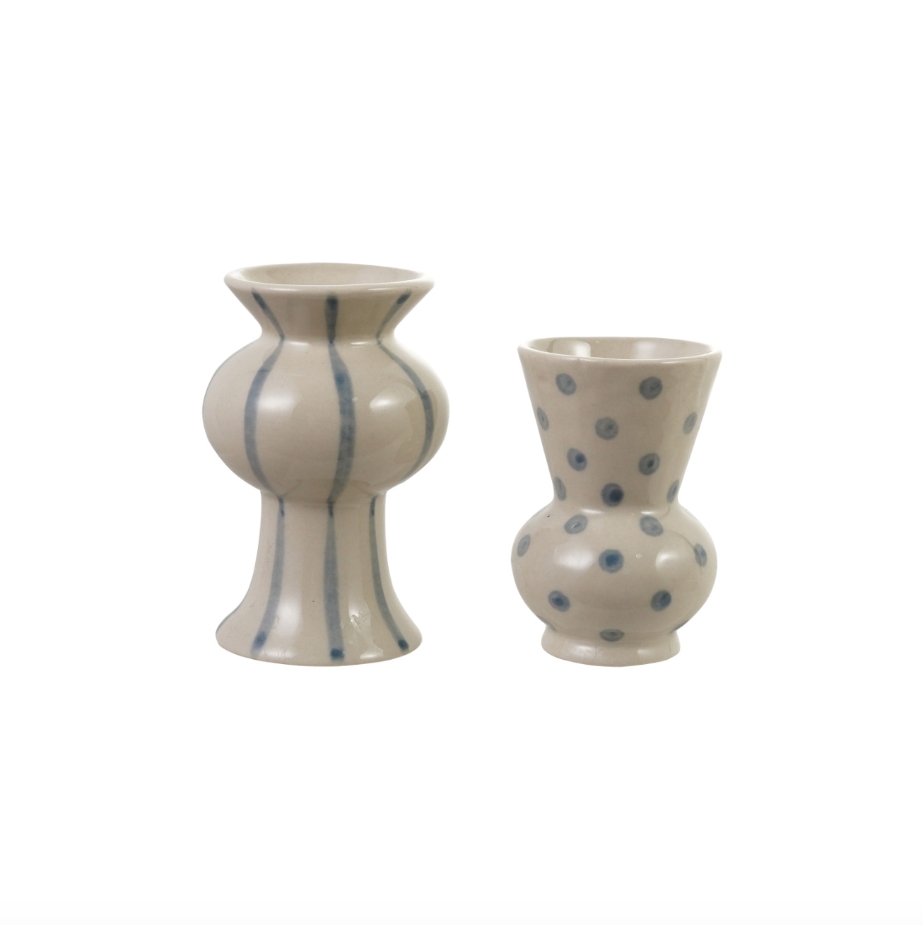 Dots + Stripes Mini Vase
