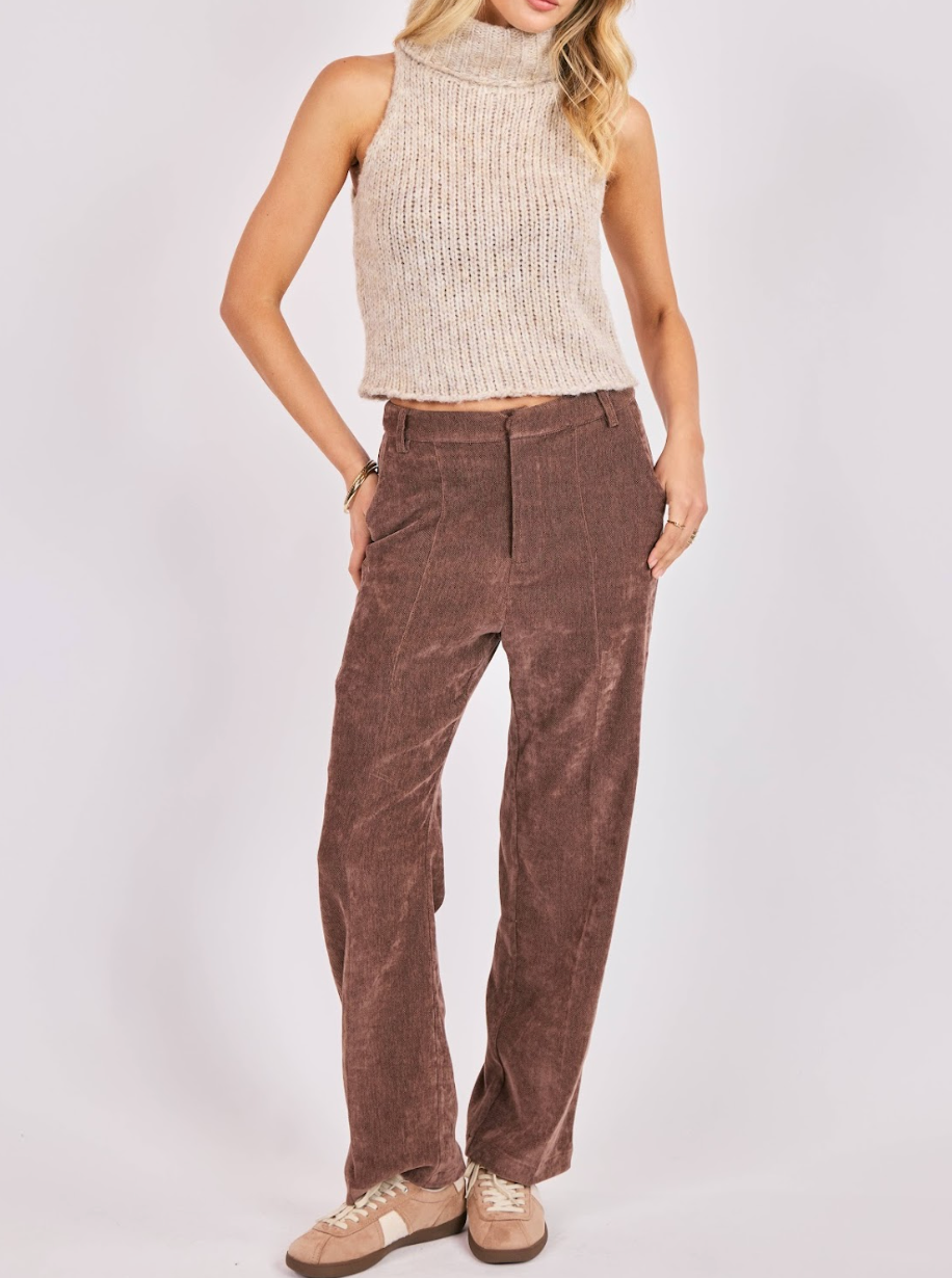 Saylor Turtleneck Sleeveless Sweater