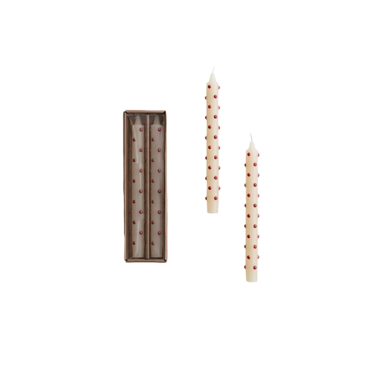 Dotted Taper Candles