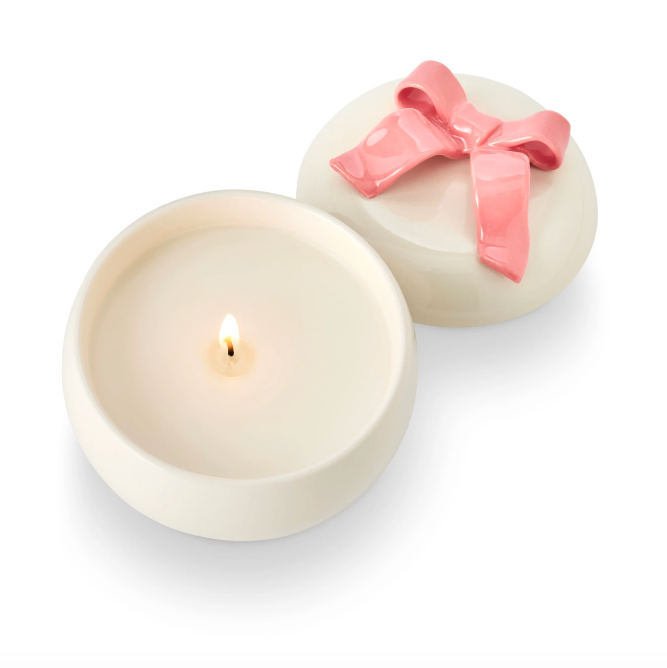 Ceramic Bow Candle - Coconut Milk Mango