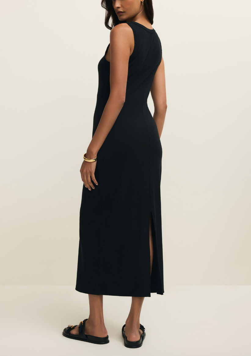 Clarke Midi Dress - Black