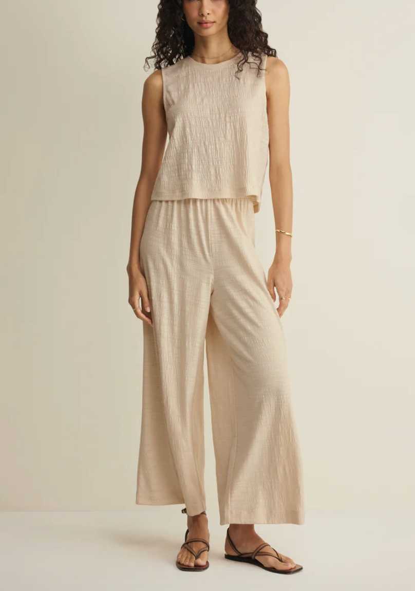 Sloane Textured Top - Whisper White