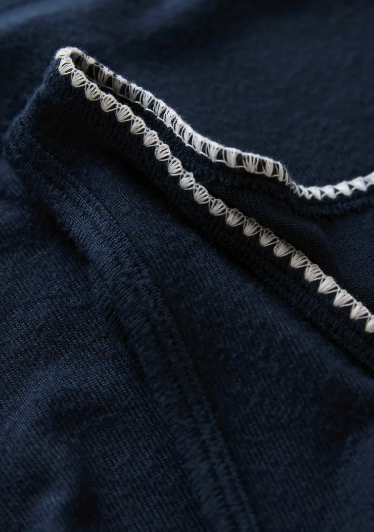 Stately V-Neck Tank - Eclipse