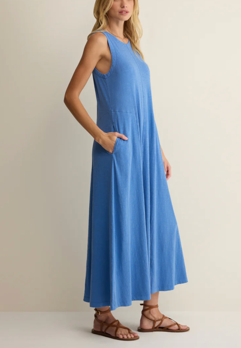Waters Edge Midi Dress - Marina