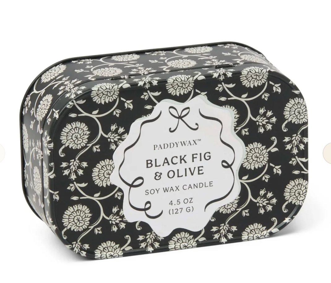 Black Fig & Olive Tin Candle