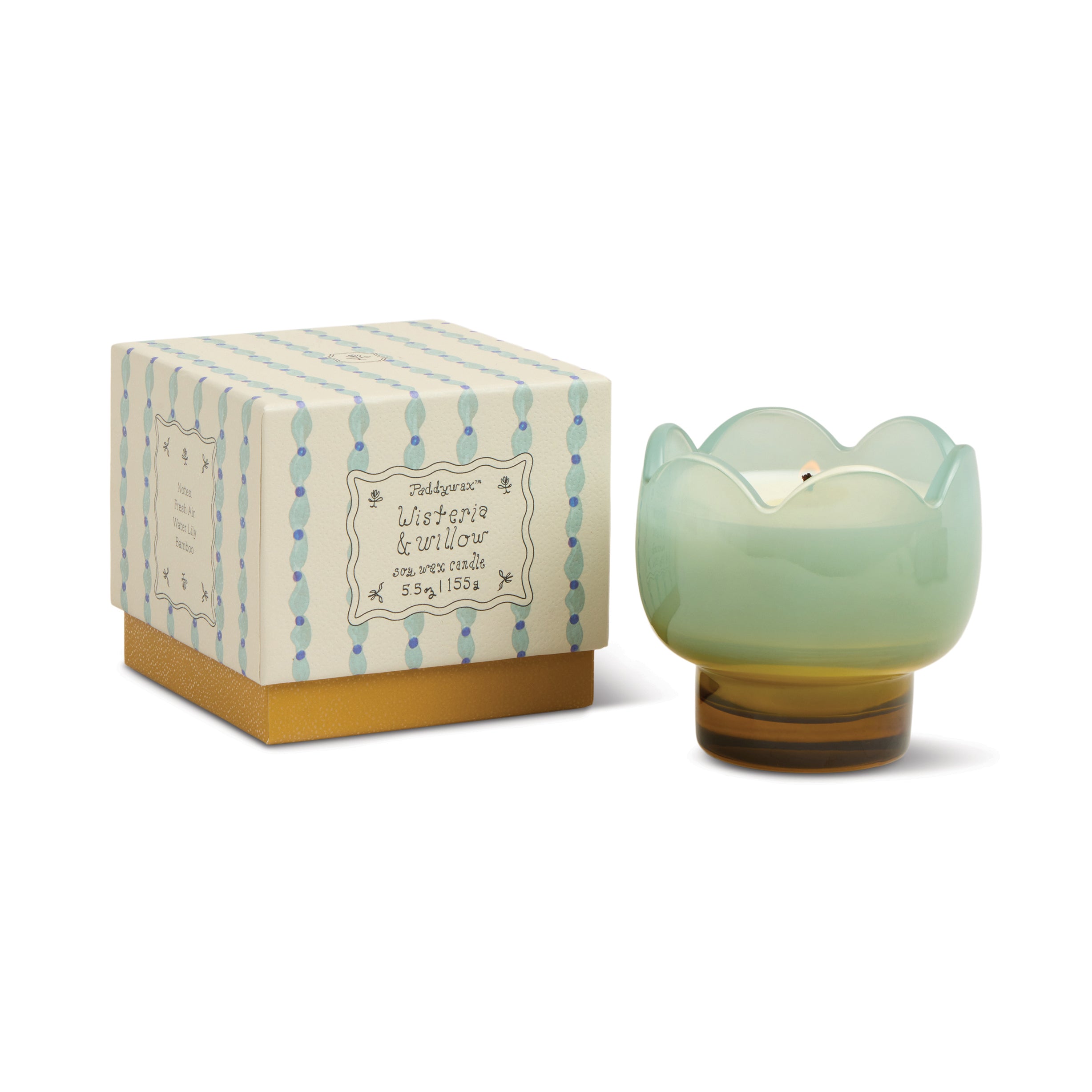 Wisteria & Willow Tulip Glass Candle